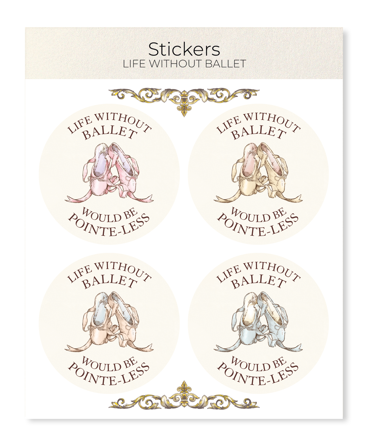 Ezen - Life without ballet - Sticker Set
