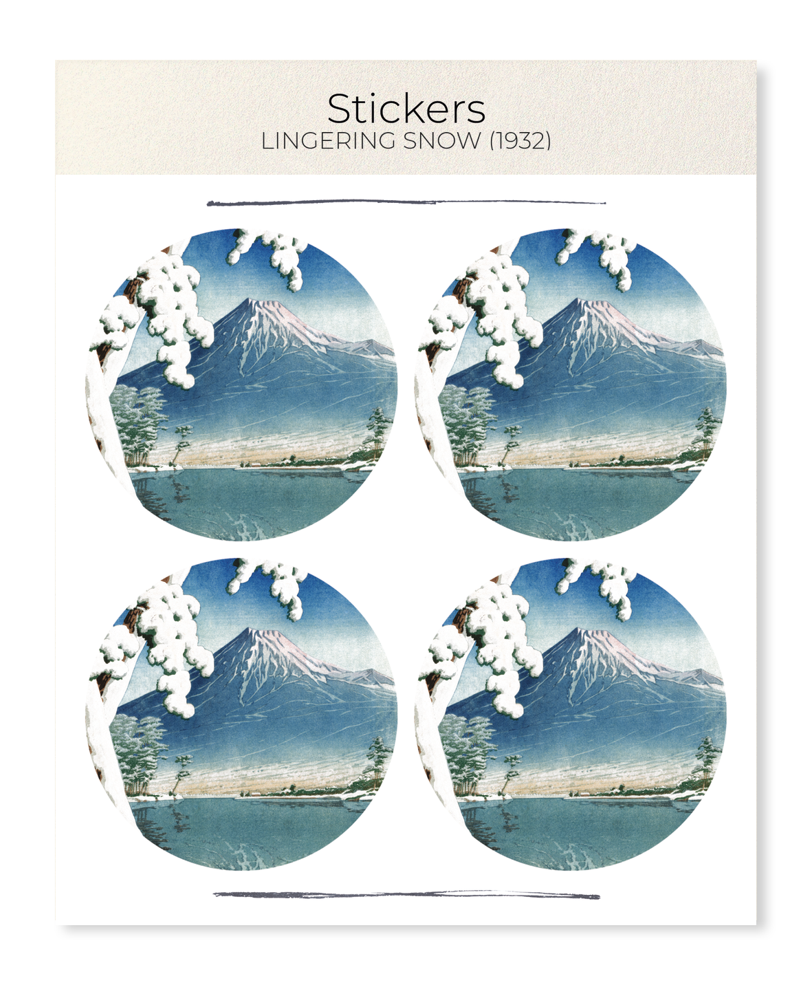 Ezen - Lingering snow (1932) - Sticker Set