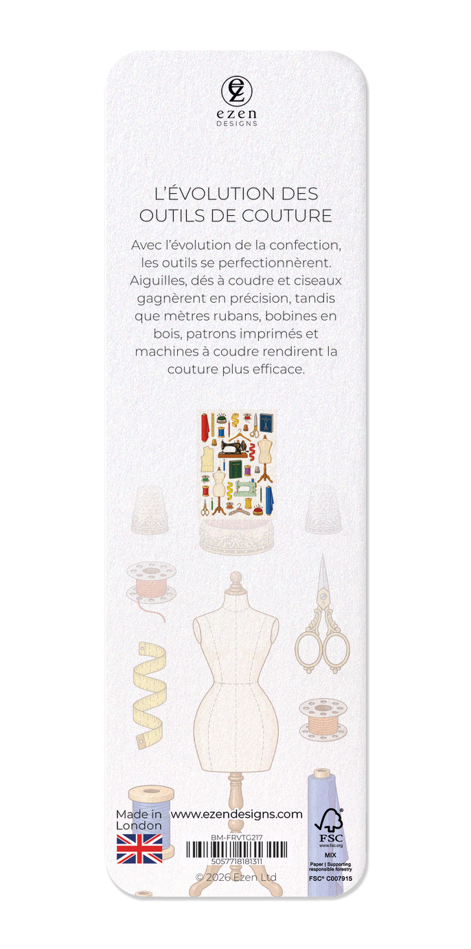Ezen - L’ÉVOLUTION DES OUTILS DE COUTURE - Bookmark - Back