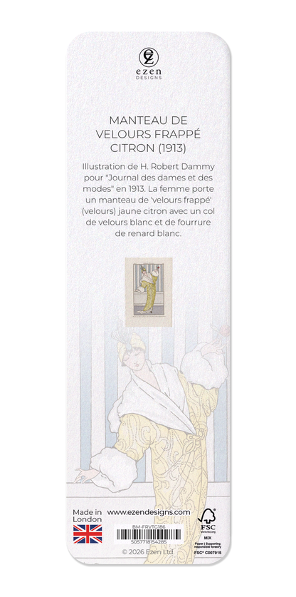 Ezen - Manteau de Velours Frappé Citron (1913) - Bookmark - Back