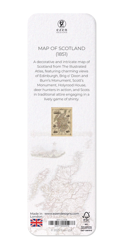 Ezen - Map of Scotland (1851) - Bookmark - Back