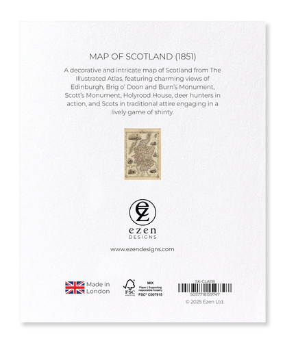 Ezen - Map of Scotland (1851) - Sticker Set