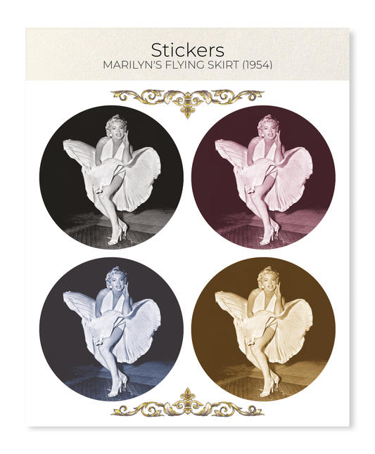 Ezen - Marilyn's flying skirt (1954) - Sticker Set
