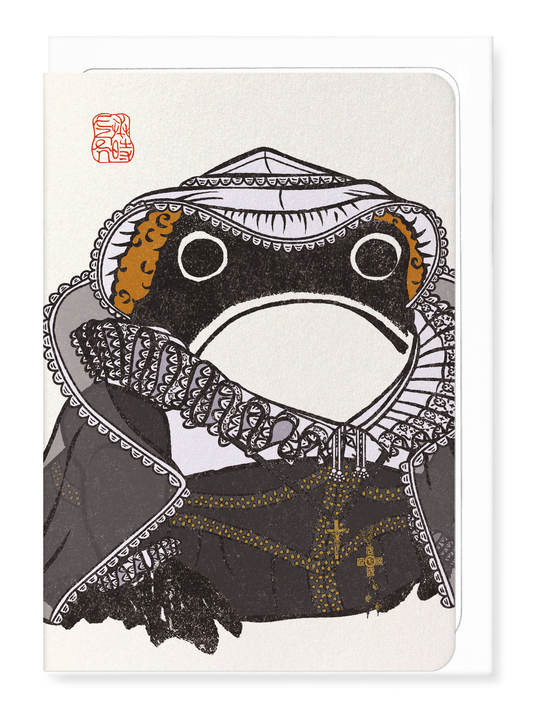 Ezen - Mary Queen of Scots Ezen Frog - Greeting Card - Front