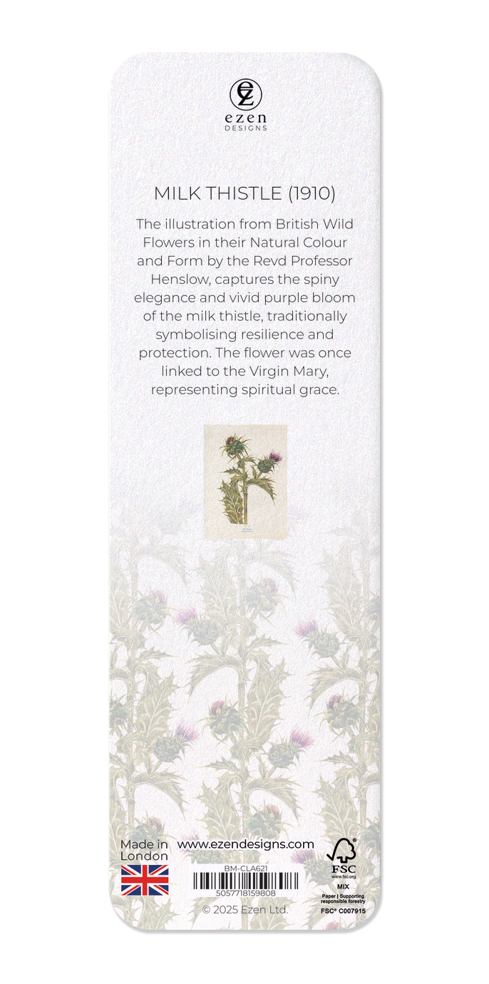 Ezen - Milk Thistle (1910) - Bookmark - Back