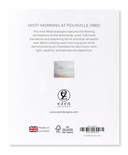 Ezen - Misty Morning at Pourville (1882) - Sticker Set