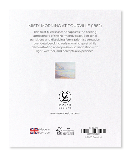 Ezen - Misty Morning at Pourville (1882) - Sticker Set