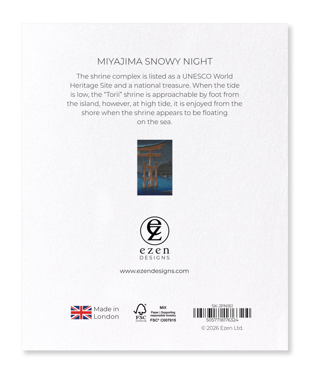 Ezen - Miyajima snowy night - Sticker Set