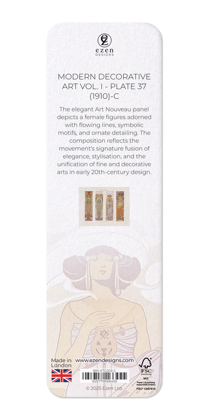 Ezen - Modern Decorative Art Vol. I - Plate 37 (1910)-C - Bookmark - Back
