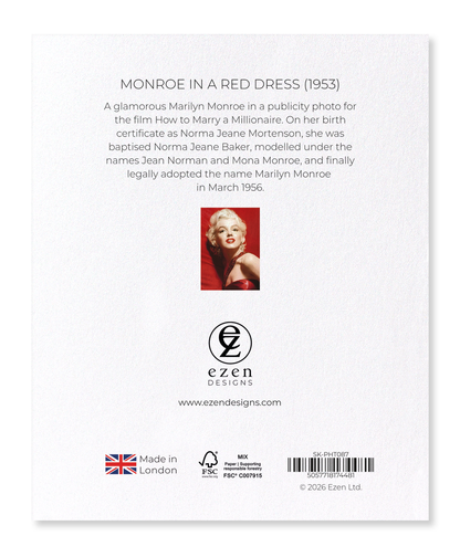 Ezen - Monroe in a red dress (1953) - Sticker Set