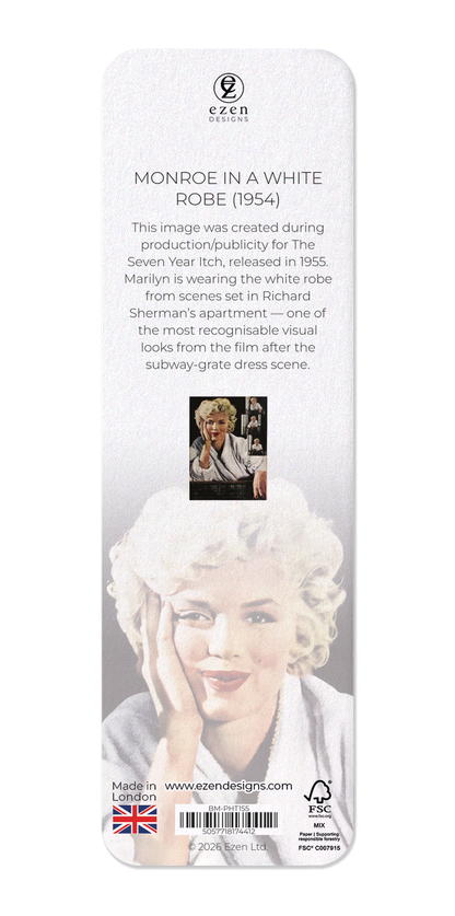 Ezen - Monroe in a white robe (1954) - Bookmark - Back