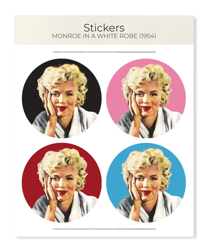 Ezen - Monroe in a white robe (1954) - Sticker Set