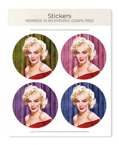 Ezen - Monroe in an evening gown (1952) - Sticker Set