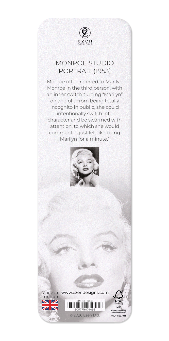 Ezen - Monroe studio portrait (1953) - Bookmark - Back