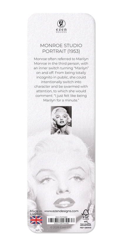 Ezen - Monroe studio portrait (1953) - Bookmark - Back