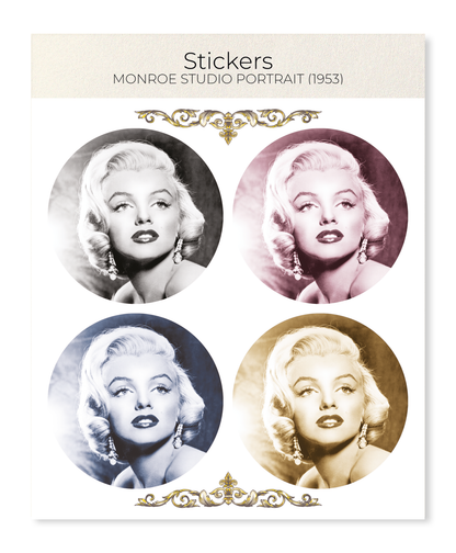 Ezen - Monroe studio portrait (1953) - Sticker Set