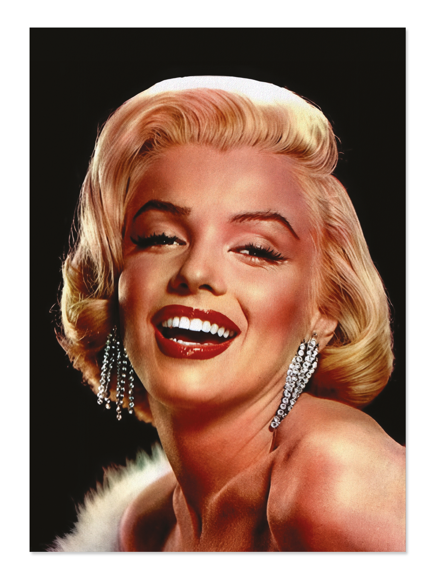 Ezen - Monroe with diamond earrings (1954) - Postcard - Front