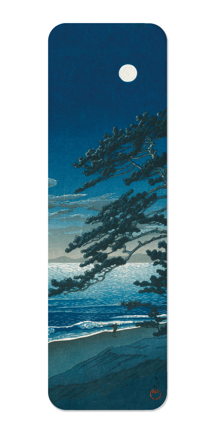 Ezen - Moon at ninomiya beach (1932) - Bookmark - Front