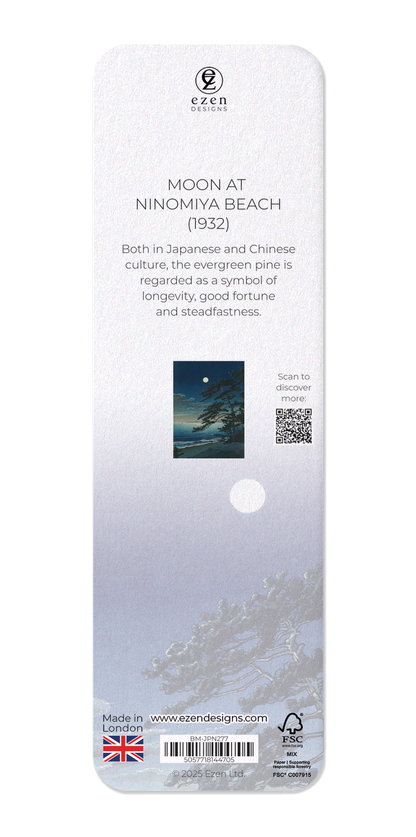 Ezen - Moon at ninomiya beach (1932) - Bookmark - Back