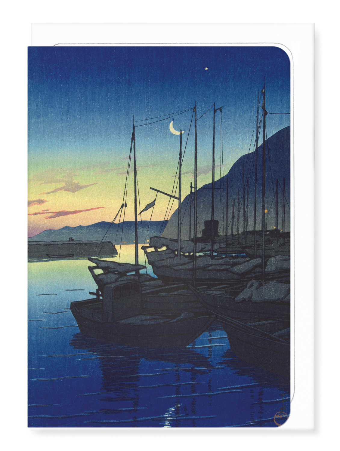 Ezen - Morning in beppu - Greeting Card - Front