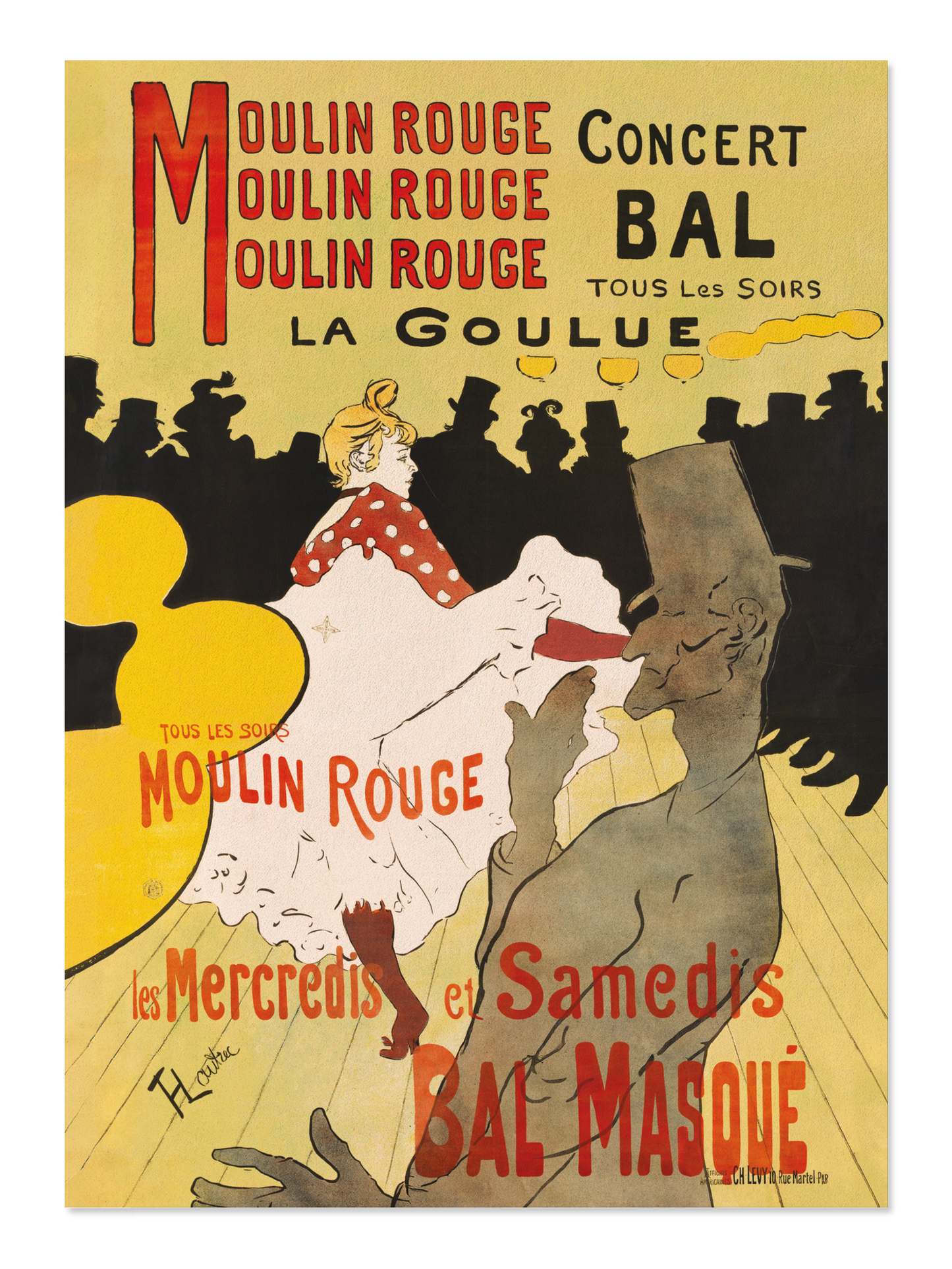 Ezen - Moulin Rouge - La Goulue (1891) - Postcard - Front