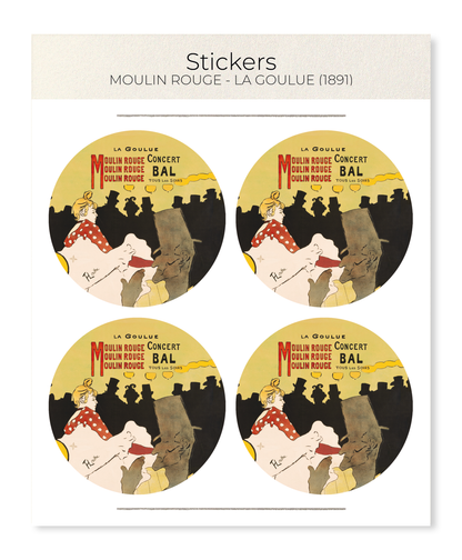 Ezen - Moulin Rouge - La Goulue (1891) - Sticker Set