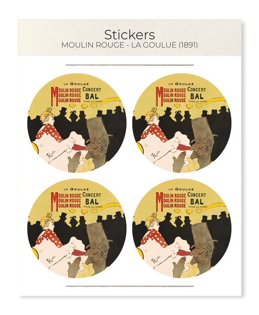 Ezen - Moulin Rouge - La Goulue (1891) - Sticker Set