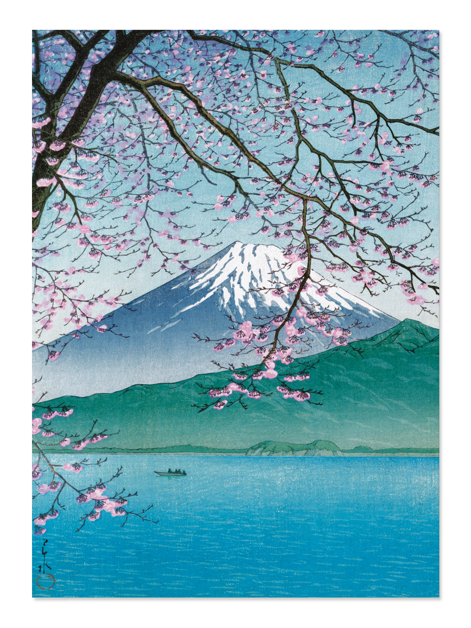 Ezen - Mount fuji in springtime (1937) - Postcard - Front