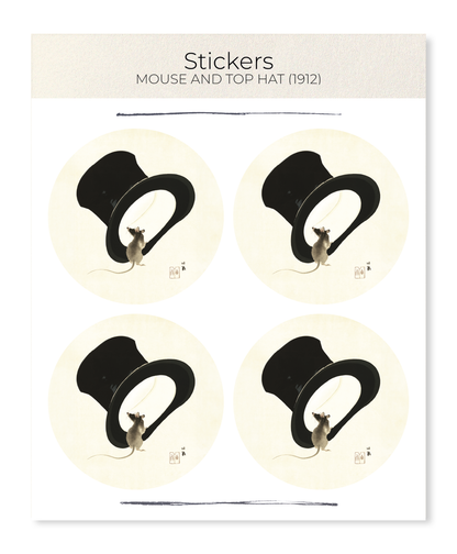 Ezen - Mouse and top hat (1912) - Sticker Set
