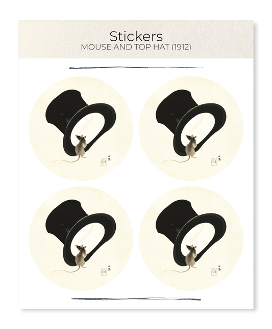 Ezen - Mouse and top hat (1912) - Sticker Set