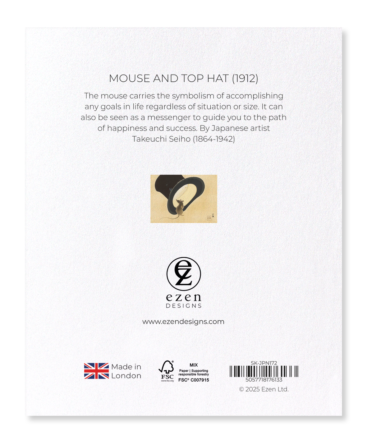 Ezen - Mouse and top hat (1912) - Sticker Set