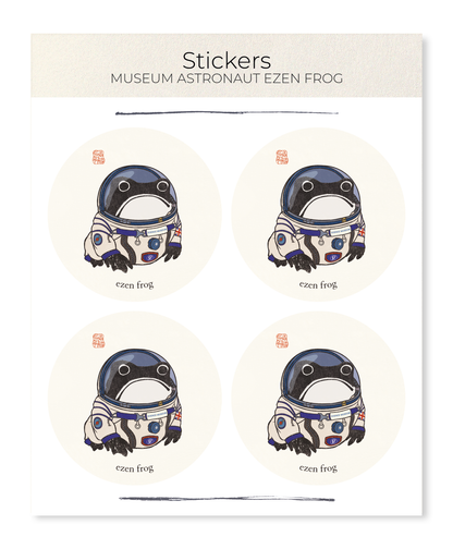Ezen - Museum Astronaut Ezen Frog - Sticker Set