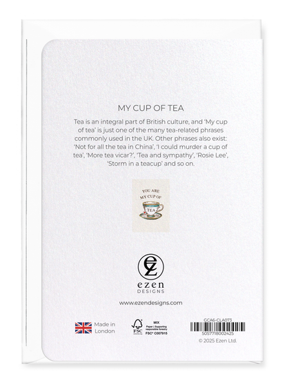 Ezen - My cup of tea - Greeting Card - Back