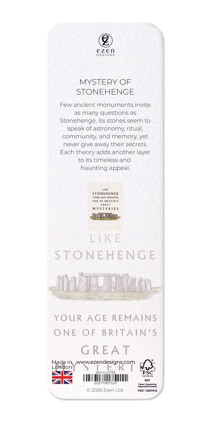 Ezen - Mystery of Stonehenge - Bookmark - Back