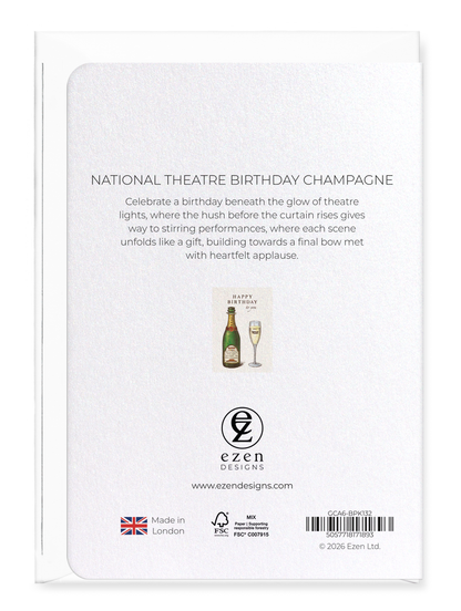 Ezen - NATIONAL THEATRE BIRTHDAY CHAMPAGNE - Greeting Card - Back