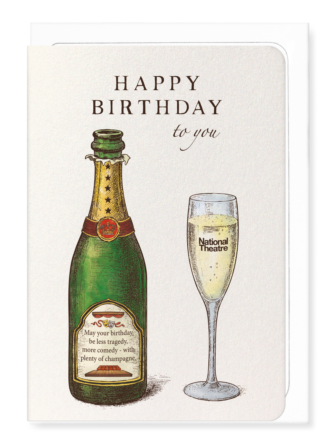 Ezen - NATIONAL THEATRE BIRTHDAY CHAMPAGNE - Greeting Card - Front