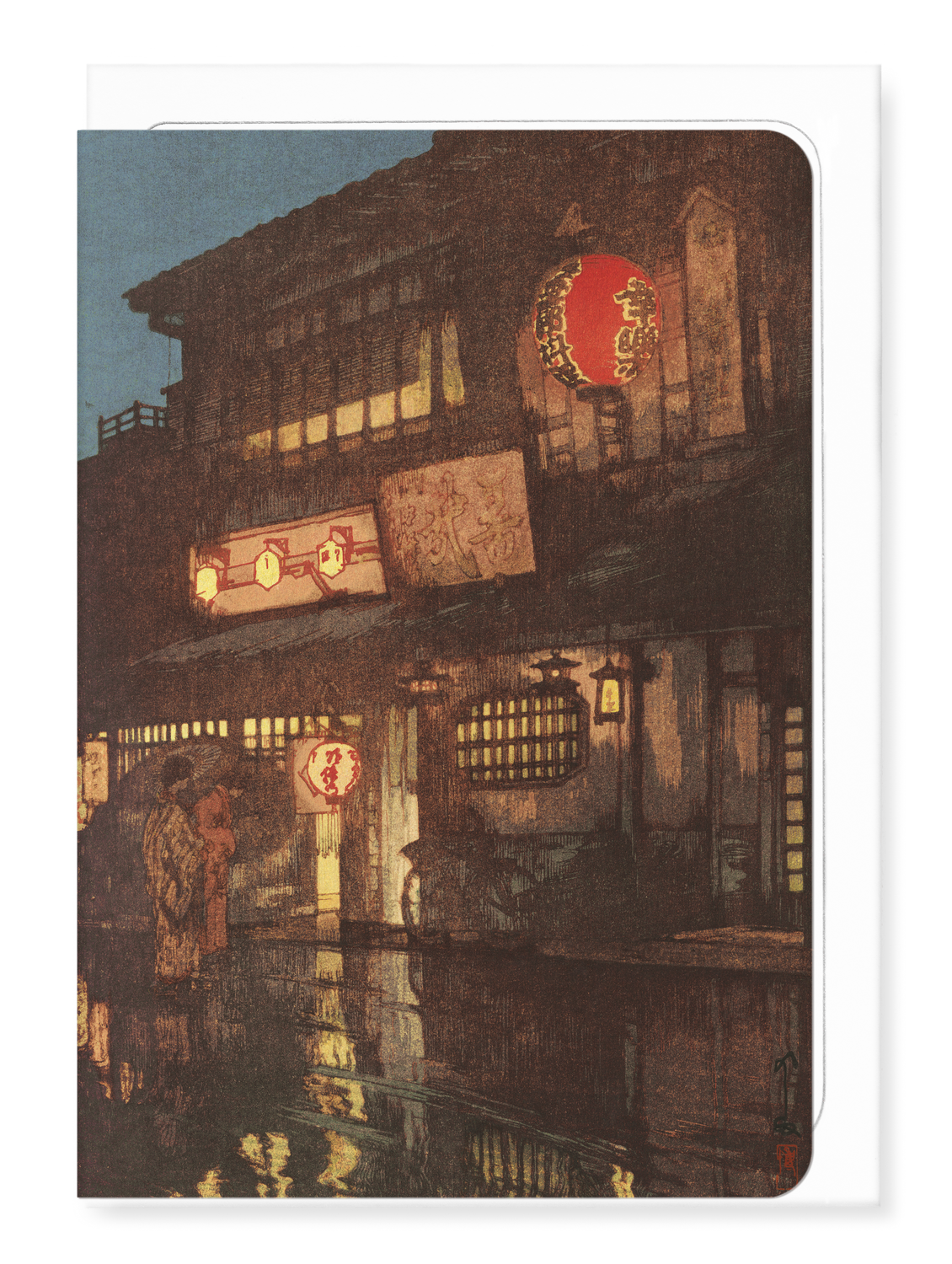 Ezen - Night in Kyoto - Greeting Card - Front