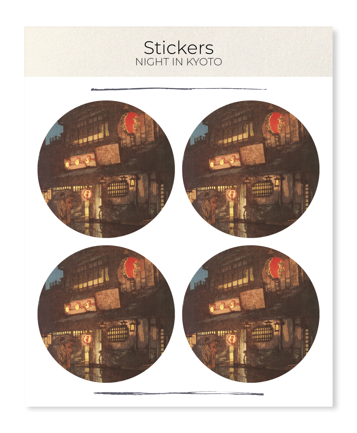 Ezen - Night in Kyoto - Sticker Set