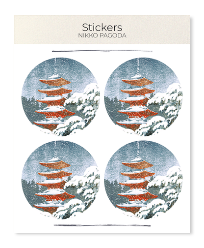Ezen - Nikko pagoda - Sticker Set