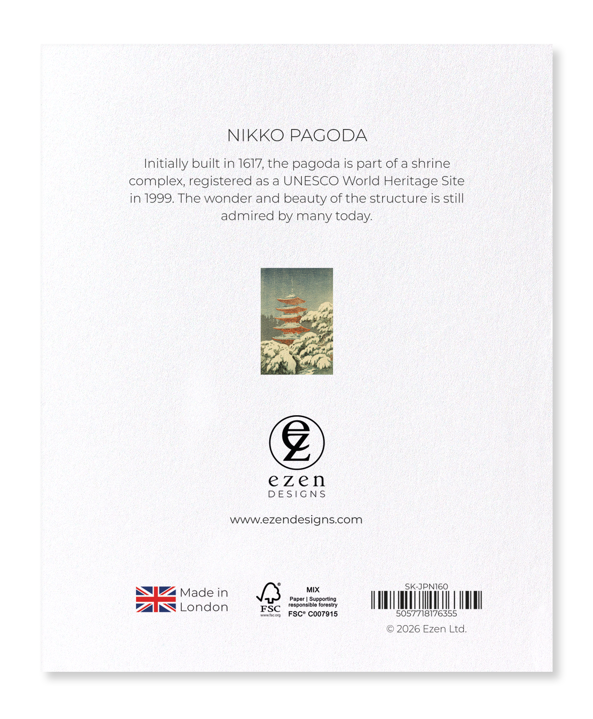Ezen - Nikko pagoda - Sticker Set