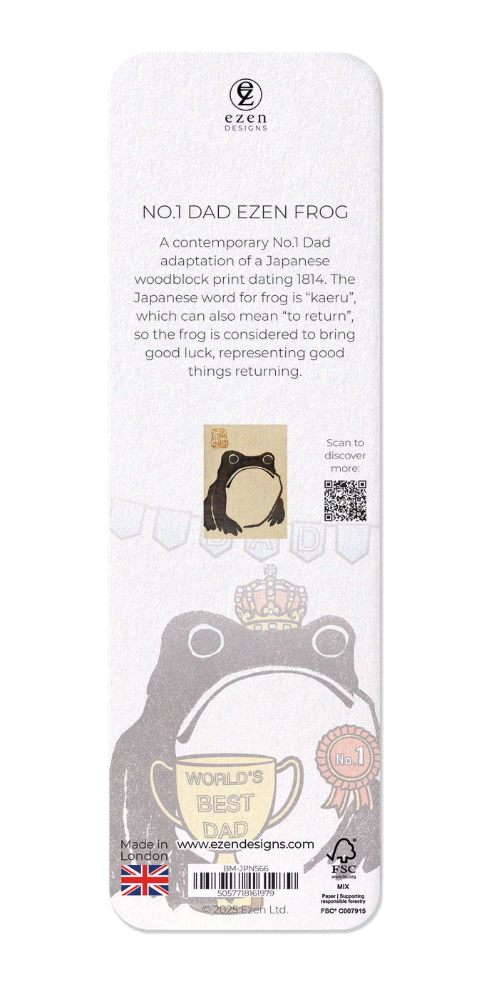 Ezen - No.1 Dad Ezen Frog - Bookmark - Back
