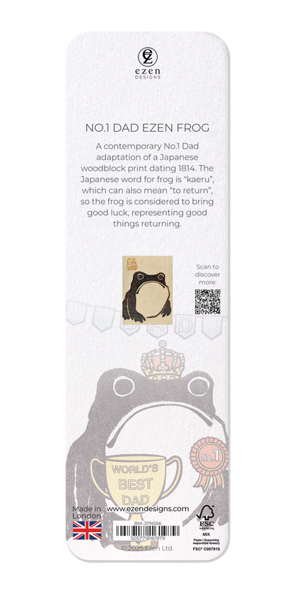 Ezen - No.1 Dad Ezen Frog - Bookmark - Back