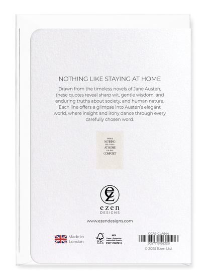 Ezen - Nothing like staying at home - Greeting Card - Back