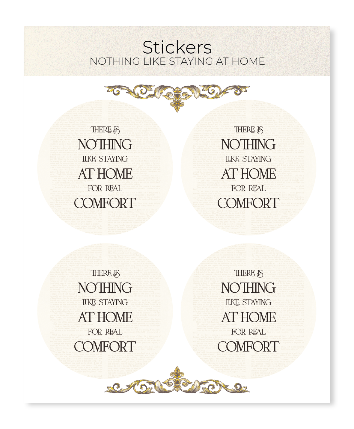 Ezen - Nothing like staying at home - Sticker Set