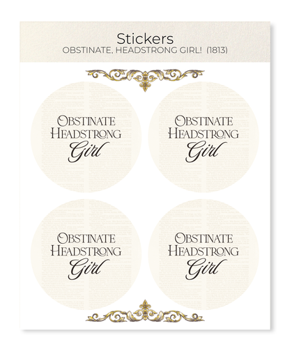 Ezen - Obstinate, headstrong girl!  (1813) - Sticker Set