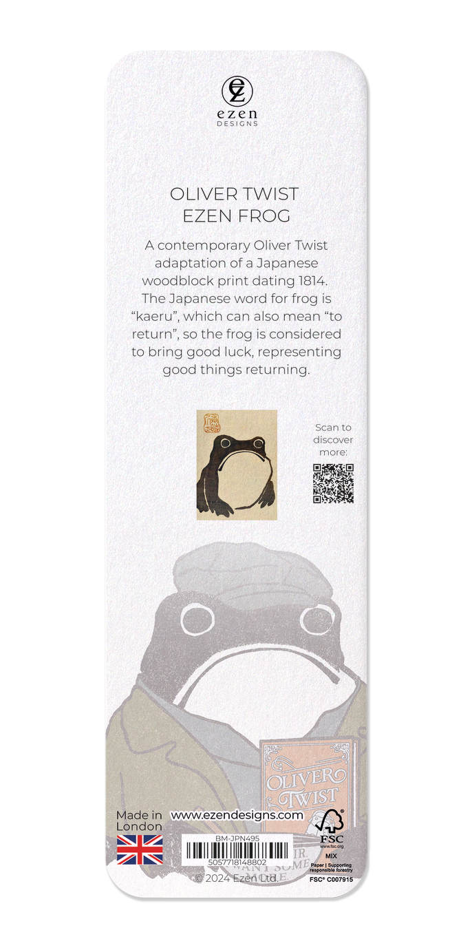 Ezen - Oliver Twist Ezen Frog - Bookmark - Back