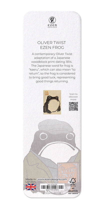 Ezen - Oliver Twist Ezen Frog - Bookmark - Back