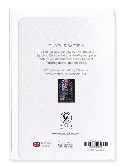 Ezen - On Your Baptism - Greeting Card - Back