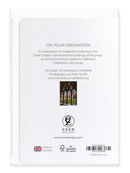 Ezen - On Your Ordination - Greeting Card - Back