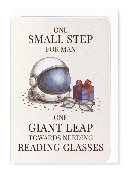Ezen - One Giant Leap Towards Reading Glasses - Greeting Card - Front